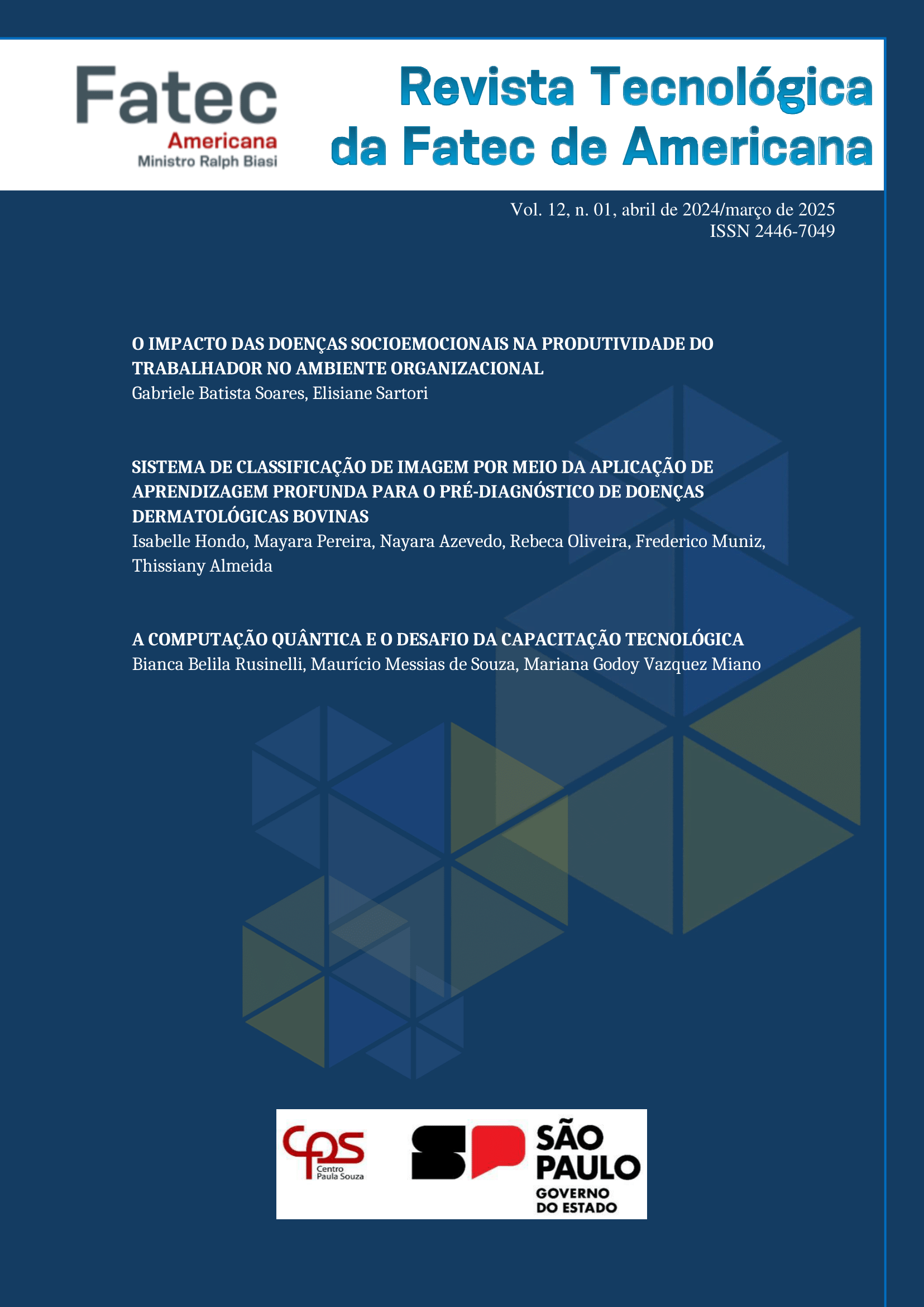 					Visualizar v. 12 n. 01 (2024): Revista Tecnológica da Fatec de Americana
				